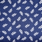 Preview: Baumwolle Tracht | Blätter | marineblau